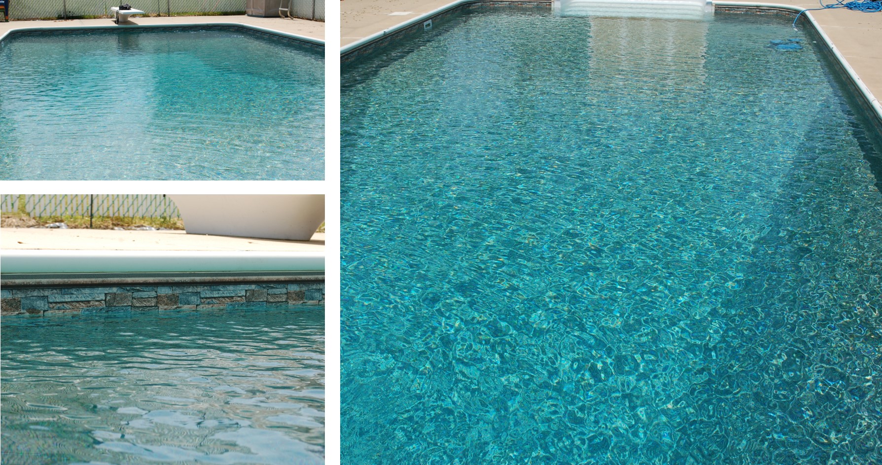 Inground Pool Liners - Vinyl Liner Pattern - Solid Aqua